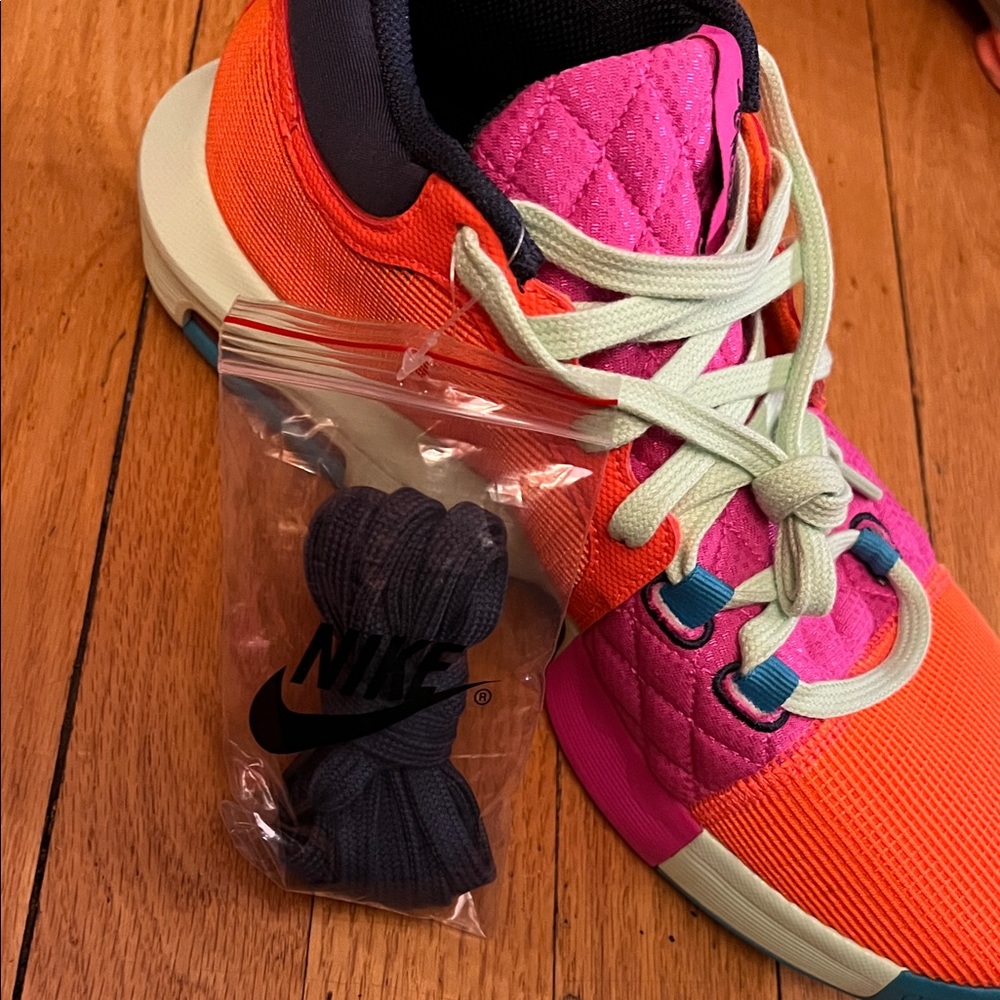 Nike' Orange and Pink Sneakers - Picture 4 of 14